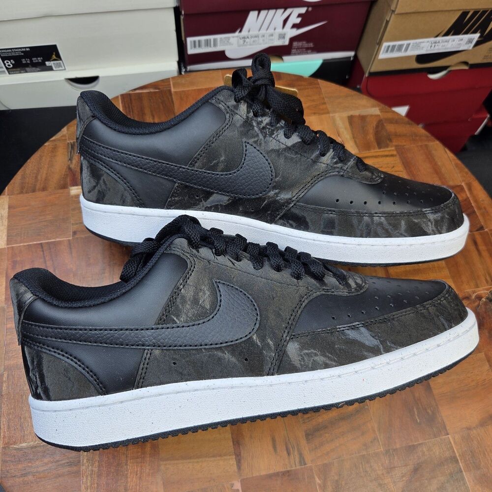 NIKE COURT VISION LO NN HV Black/Black/White Women's sz 10 HQ4377-001